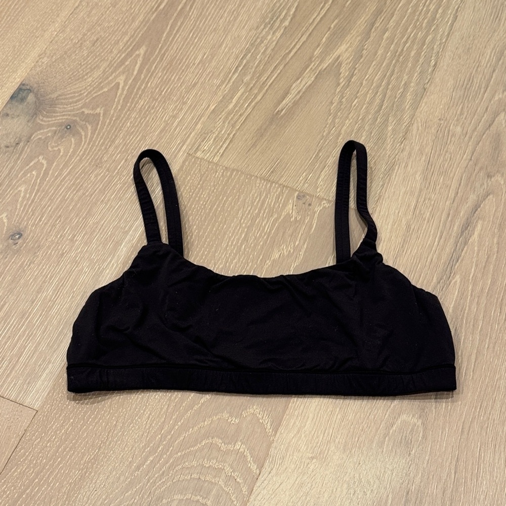 Skims Fits Everybody Scoop Bralette Bra Onyx Black M